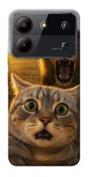 Чехол itsPrint Shocked cat and lion для ZTE Blade A54 4G