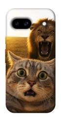 Чехол itsPrint Shocked cat and lion для Google Pixel 8a