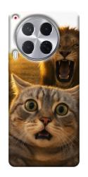 Чехол itsPrint Shocked cat and lion для TECNO Camon 30 (CL6)