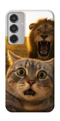 Чехол itsPrint Shocked cat and lion для Samsung Galaxy M35 5G