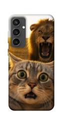 Чехол itsPrint Shocked cat and lion для Samsung Galaxy S24 FE