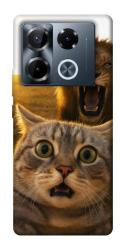 Чехол itsPrint Shocked cat and lion для Infinix Note 40 Pro 4G