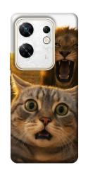Чехол itsPrint Shocked cat and lion для Infinix Zero 30 4G