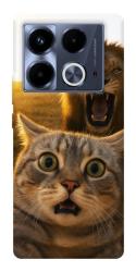 Чехол itsPrint Shocked cat and lion для Infinix Note 40 4G