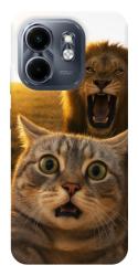 Чехол itsPrint Shocked cat and lion для Infinix Smart 9 4G / Hot 50i