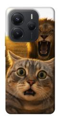Чехол itsPrint Shocked cat and lion для Xiaomi Redmi Note 14 5G