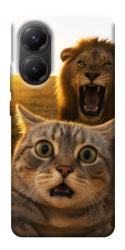 Чехол itsPrint Shocked cat and lion для Xiaomi Poco X7 Pro