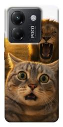 Чехол itsPrint Shocked cat and lion для Xiaomi Poco M7 Pro 5G