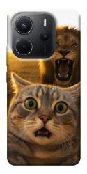Чехол itsPrint Shocked cat and lion для Xiaomi Redmi Note 14 4G (Int. version)