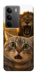 Чехол itsPrint Shocked cat and lion для Realme C75