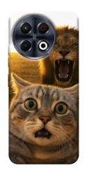 Чехол itsPrint Shocked cat and lion для TECNO Spark 30 Pro (KL7)
