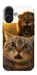 Чехол itsPrint Shocked cat and lion для Apple iPhone 17 (6.3")