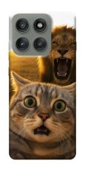 Чехол itsPrint Shocked cat and lion для Motorola Edge 60 Pro