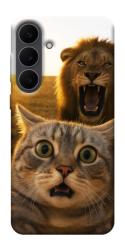 Чехол itsPrint Shocked cat and lion для Samsung Galaxy S25 FE