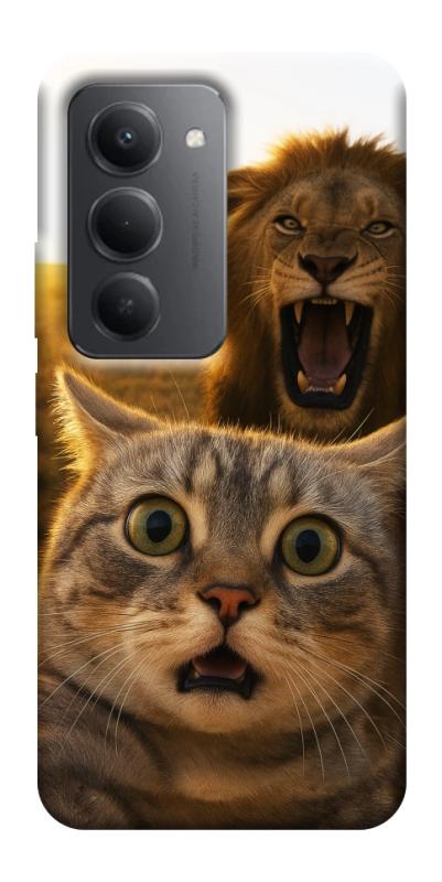Чехол itsPrint Shocked cat and lion для Xiaomi Redmi 15 (Global), животные, купить оптом с доставкой