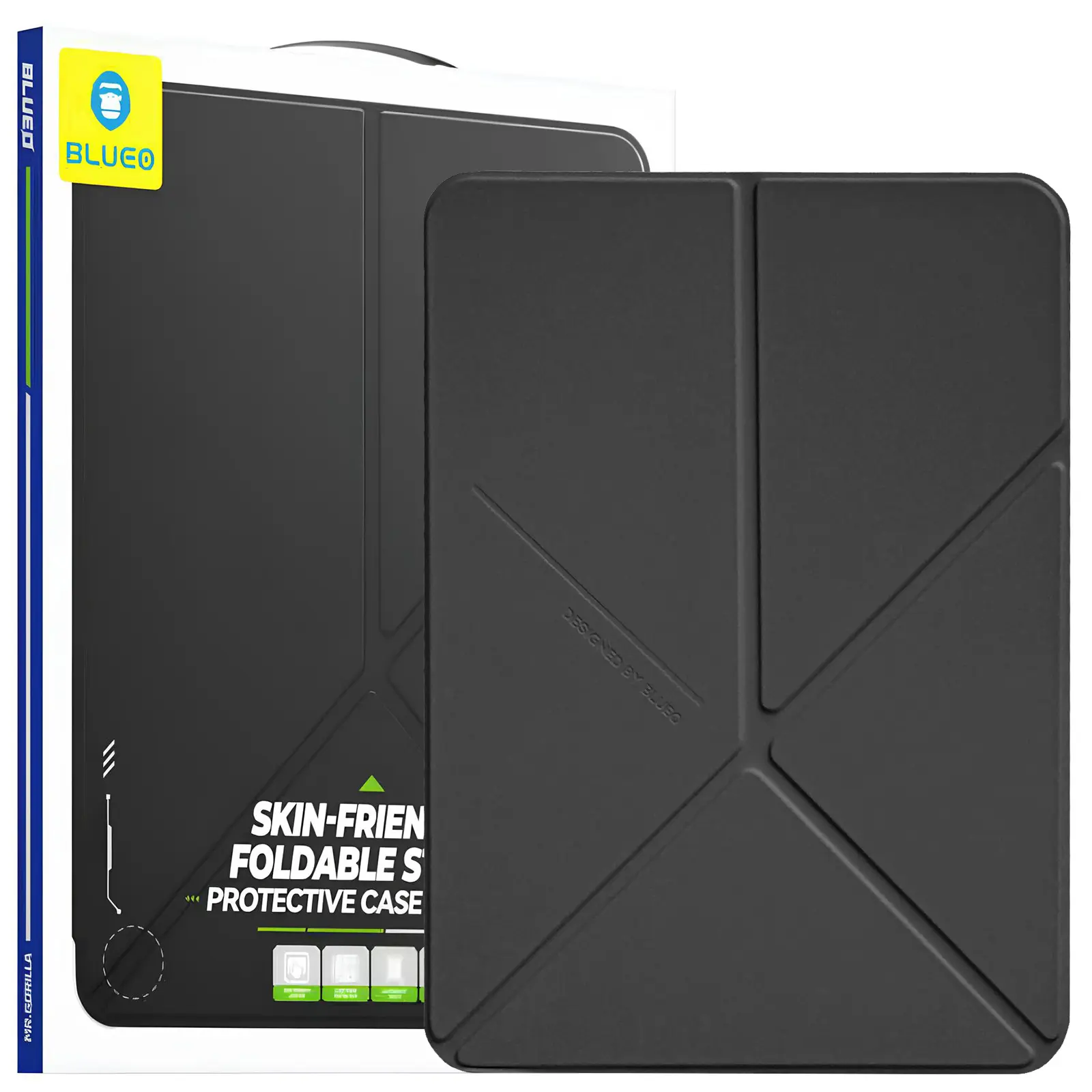 Чехол-книжка BlueO Skin Friendly для Apple iPad Pro 11" (2024-25), Черный / Black, Искусственная кожа, купить оптом с доставкой