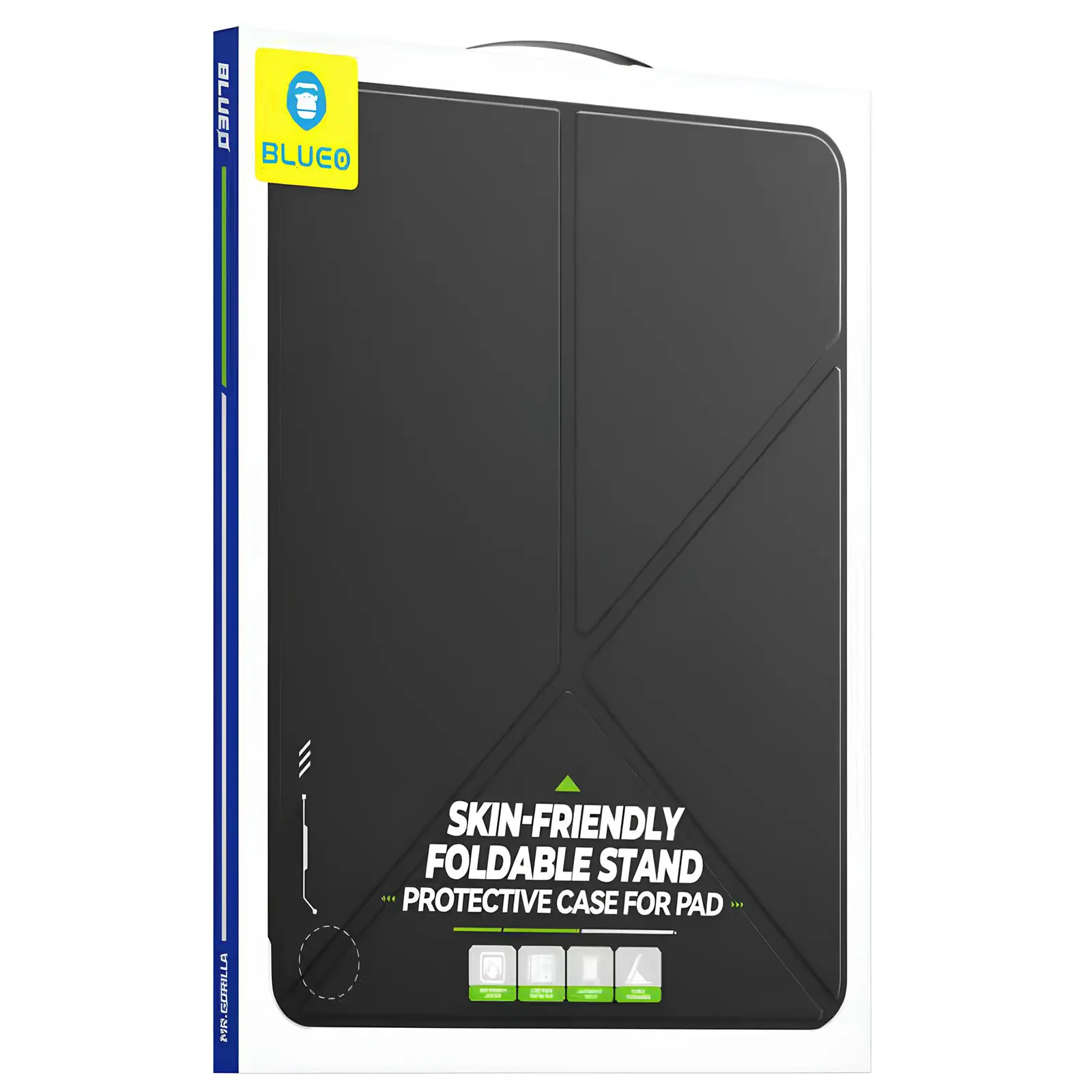 Чехол-книжка BlueO Skin Friendly для Apple iPad Pro 11" (2024-25), Черный / Black 4, Искусственная кожа, купить оптом с доставкой