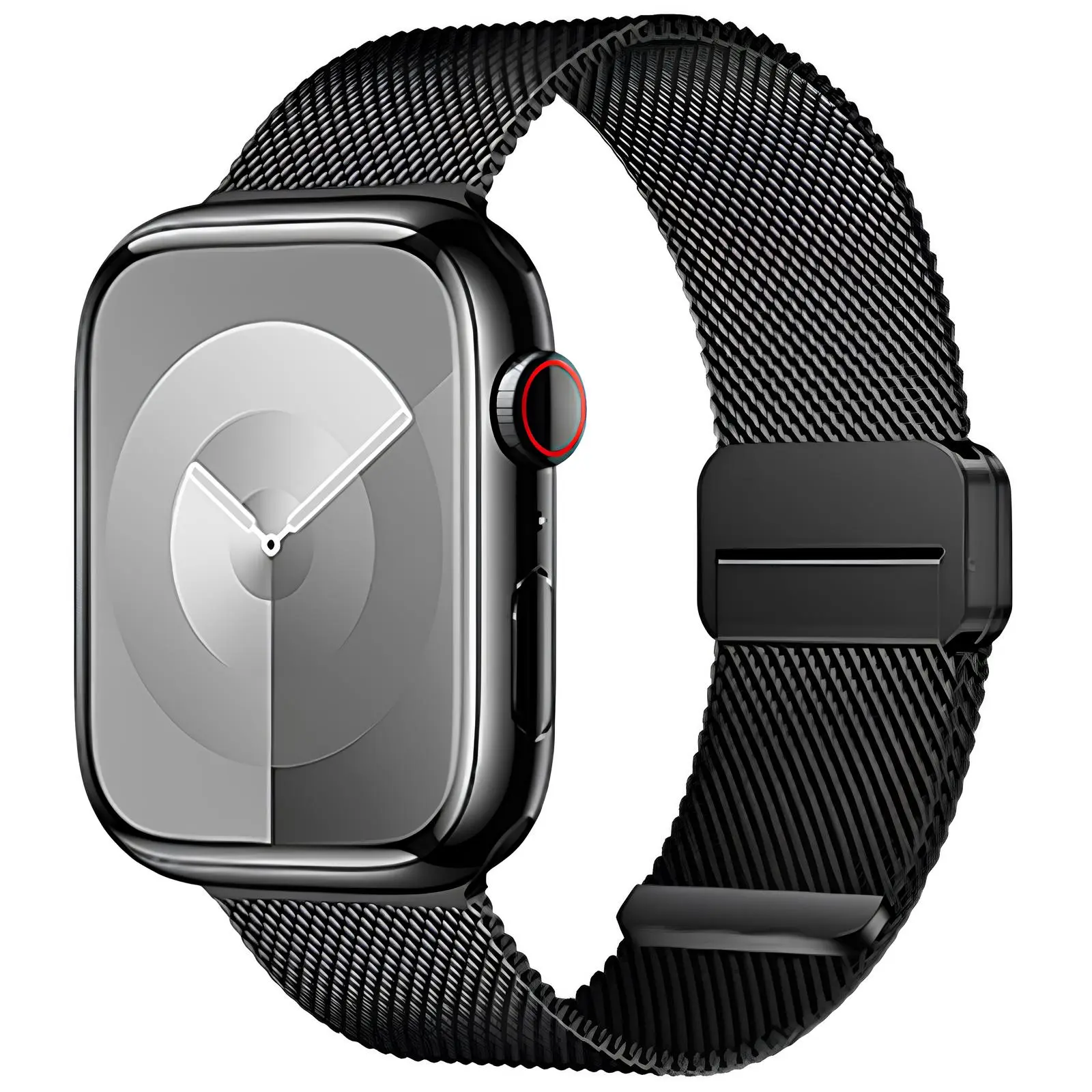 Ремінець Hoco WA26 Milanese Loop Strap для Apple watch 44/45/46/49mm, Black, Метал, купити оптом з доставкою