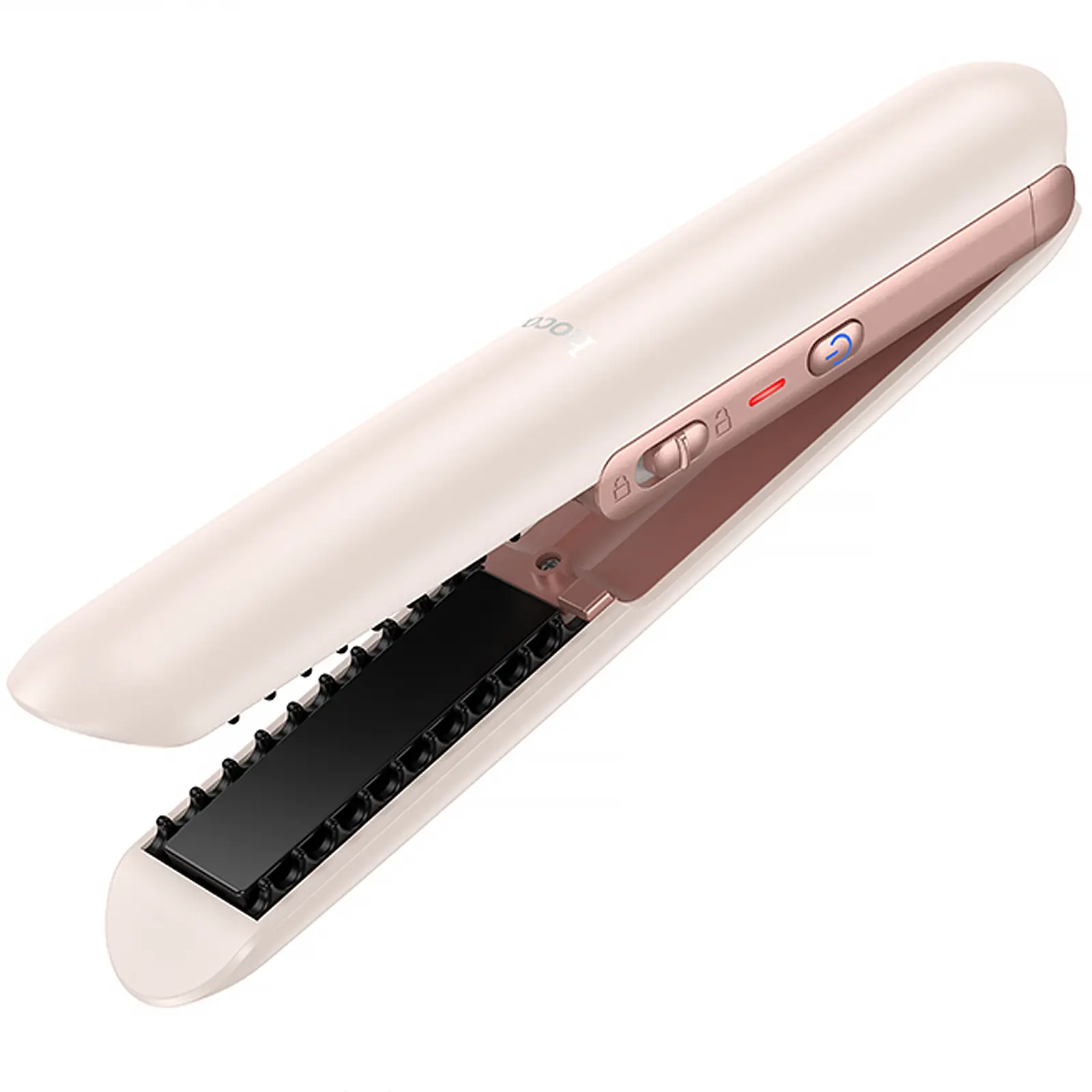 Бездротовий випрямляч для волосся Hoco HP46 Explicit with digital display, Pink 1, купити оптом з доставкою