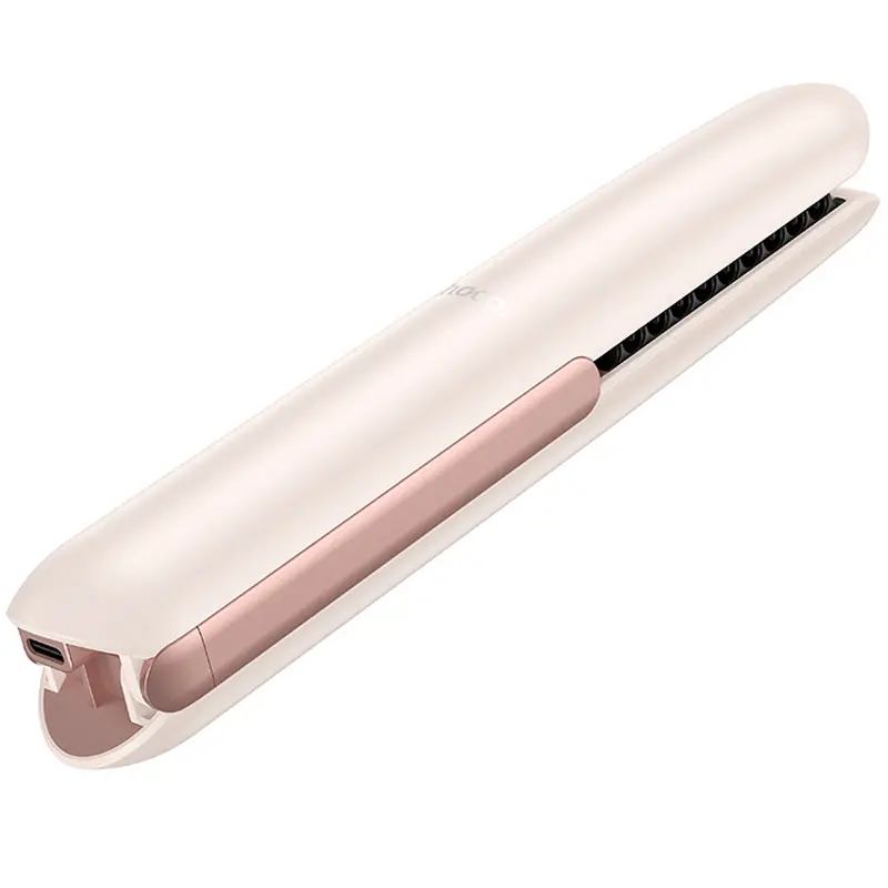 Бездротовий випрямляч для волосся Hoco HP46 Explicit with digital display, Pink 3, купити оптом з доставкою