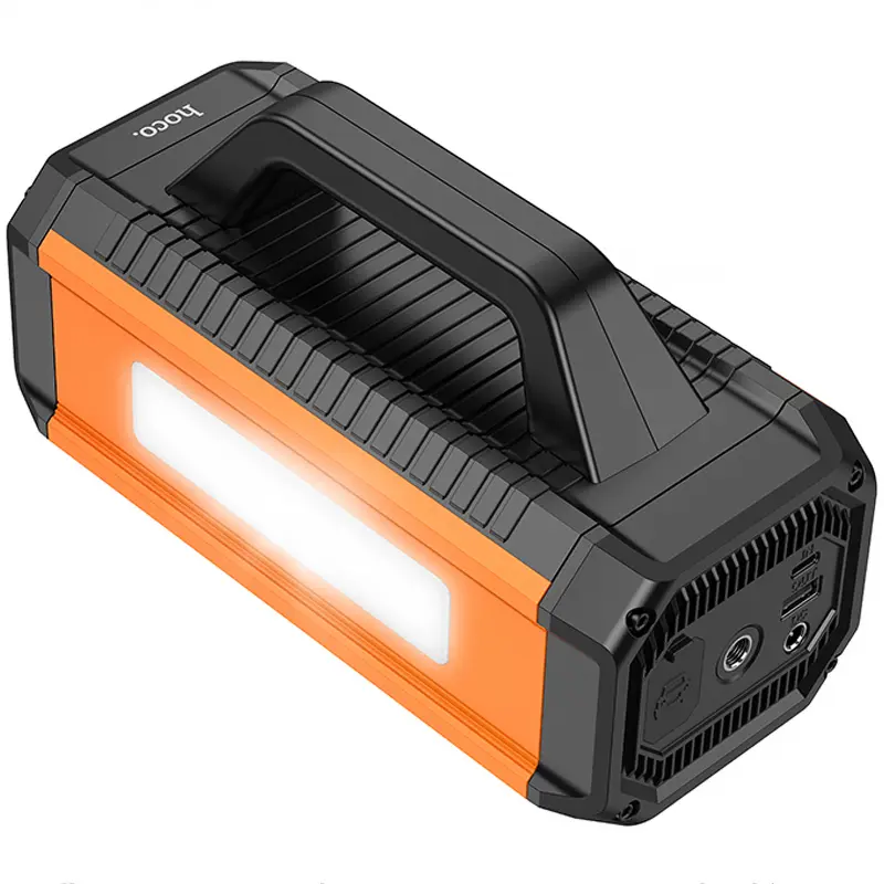Пусковое устройство + насос для автомобиля Hoco QS4 Intelligent Starter and Air Pump 10000 mAh, Black 2, купить оптом с доставкой