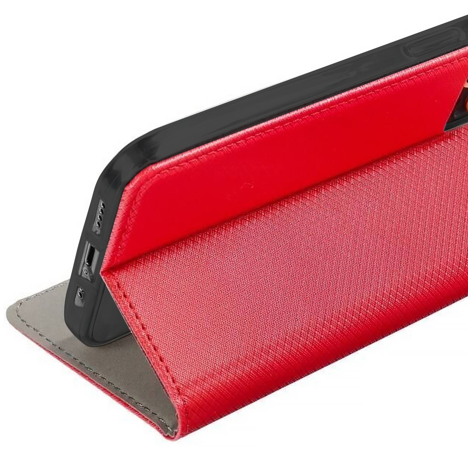 Чехол-книжка Magnet для Motorola Moto G17, Red 2, Искусственная кожа, купить оптом с доставкой