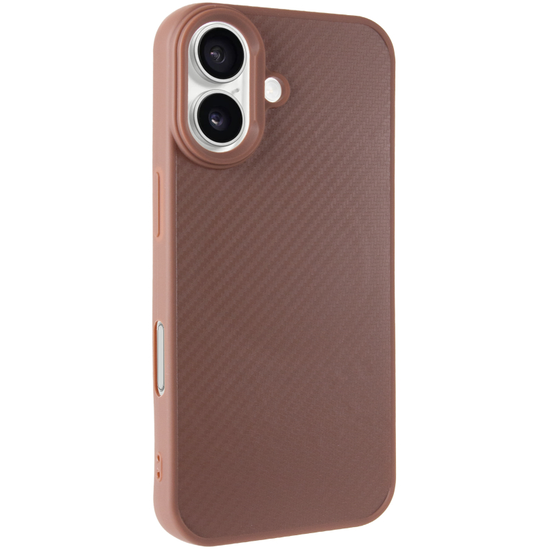 TPU чехол Carbon Protective with Magsafe для Apple iPhone 16 (6.1) на картинке №1