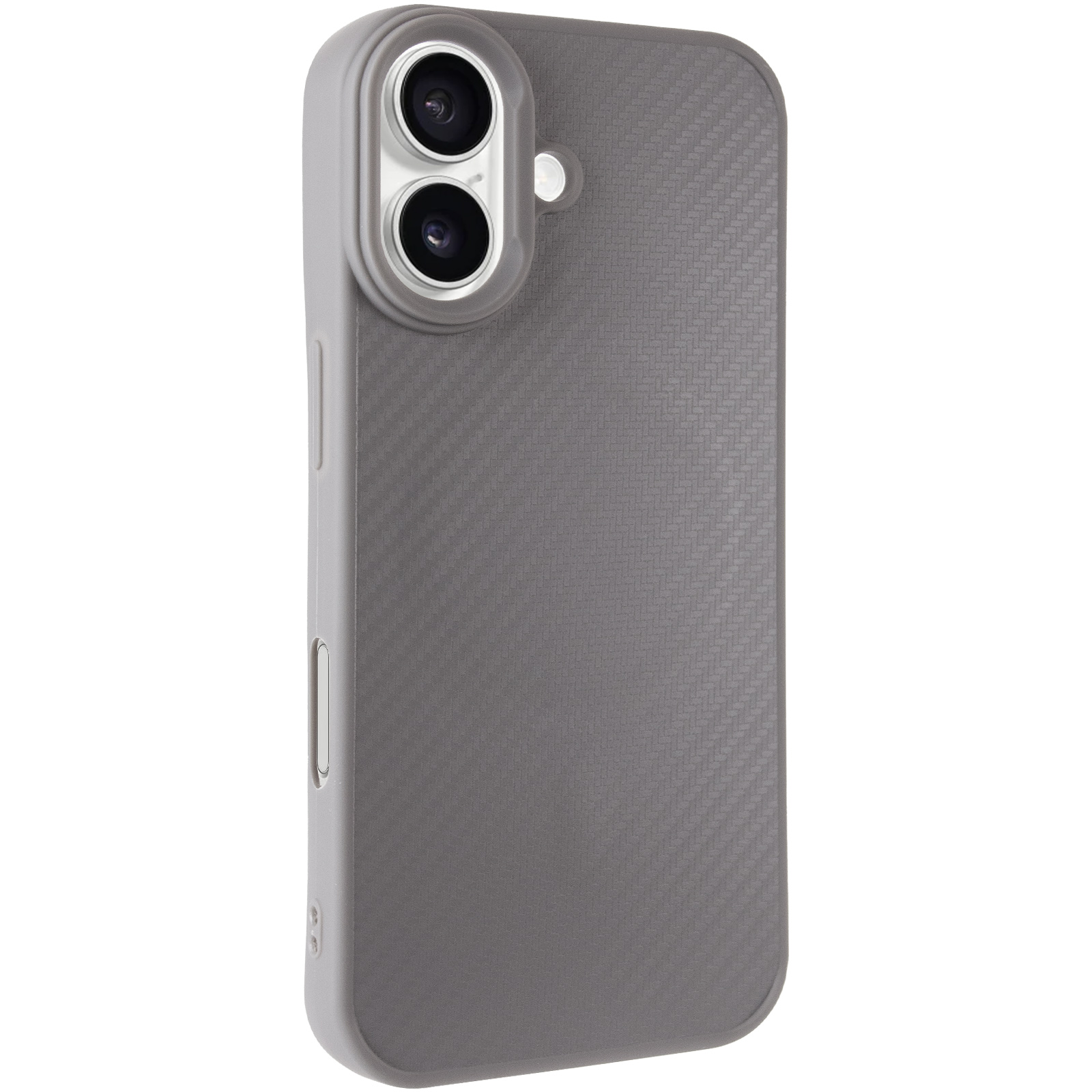 TPU чехол Carbon Protective with Magsafe для Apple iPhone 16 (6.1"), Grey, TPU, купить оптом с доставкой