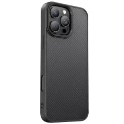 TPU чехол Carbon Protective with Magsafe для Apple iPhone 16 Pro (6.3")