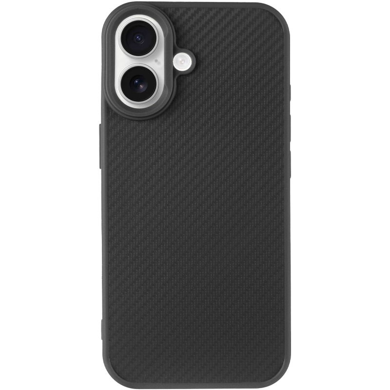 TPU чехол Carbon Protective with Magsafe для Apple iPhone 17 (6.3"), Black 2, TPU, купить оптом с доставкой