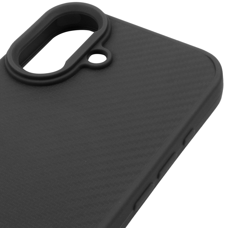 TPU чехол Carbon Protective with Magsafe для Apple iPhone 17 (6.3"), Black 4, TPU, купить оптом с доставкой