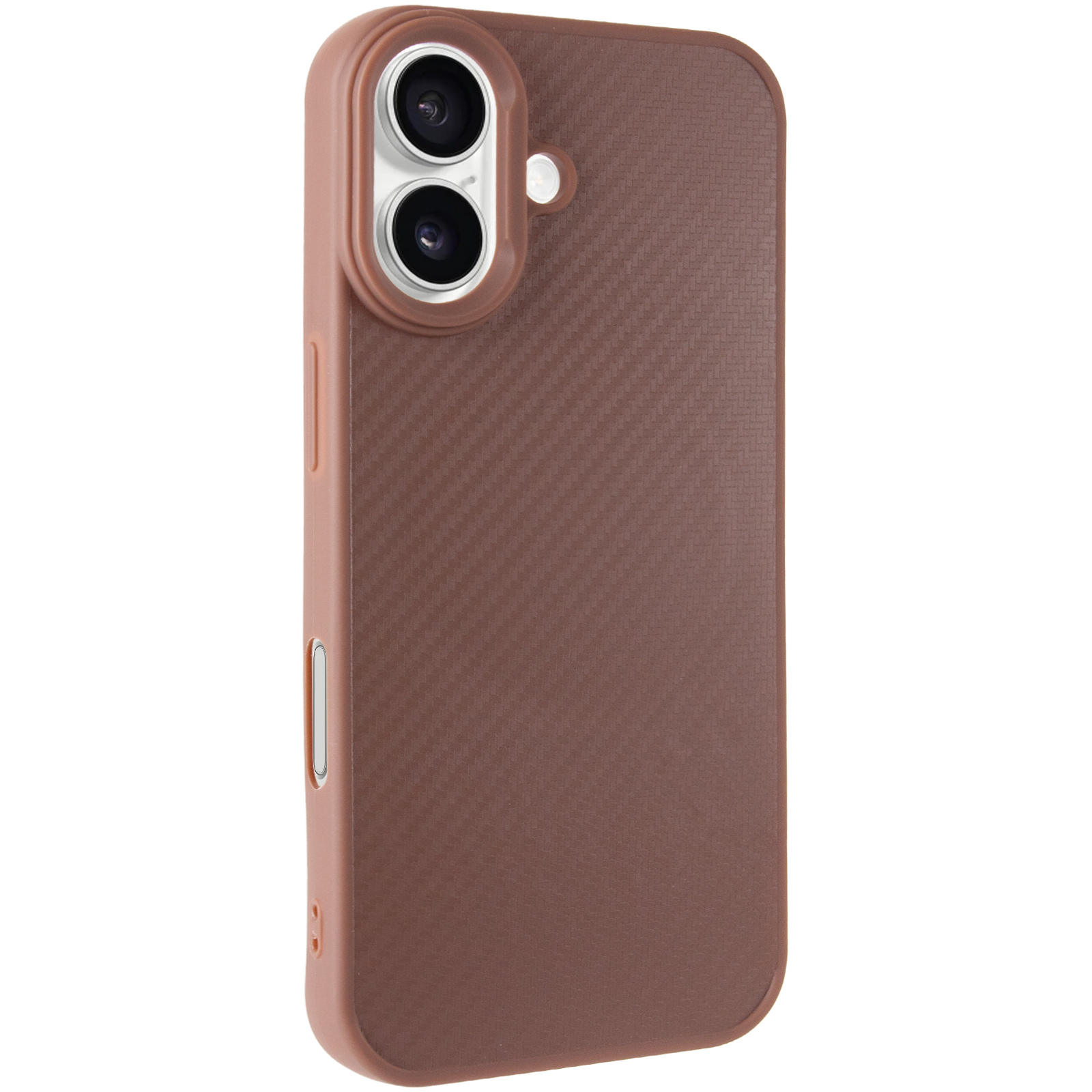 TPU чехол Carbon Protective with Magsafe для Apple iPhone 17 (6.3"), Coffee, TPU, купить оптом с доставкой