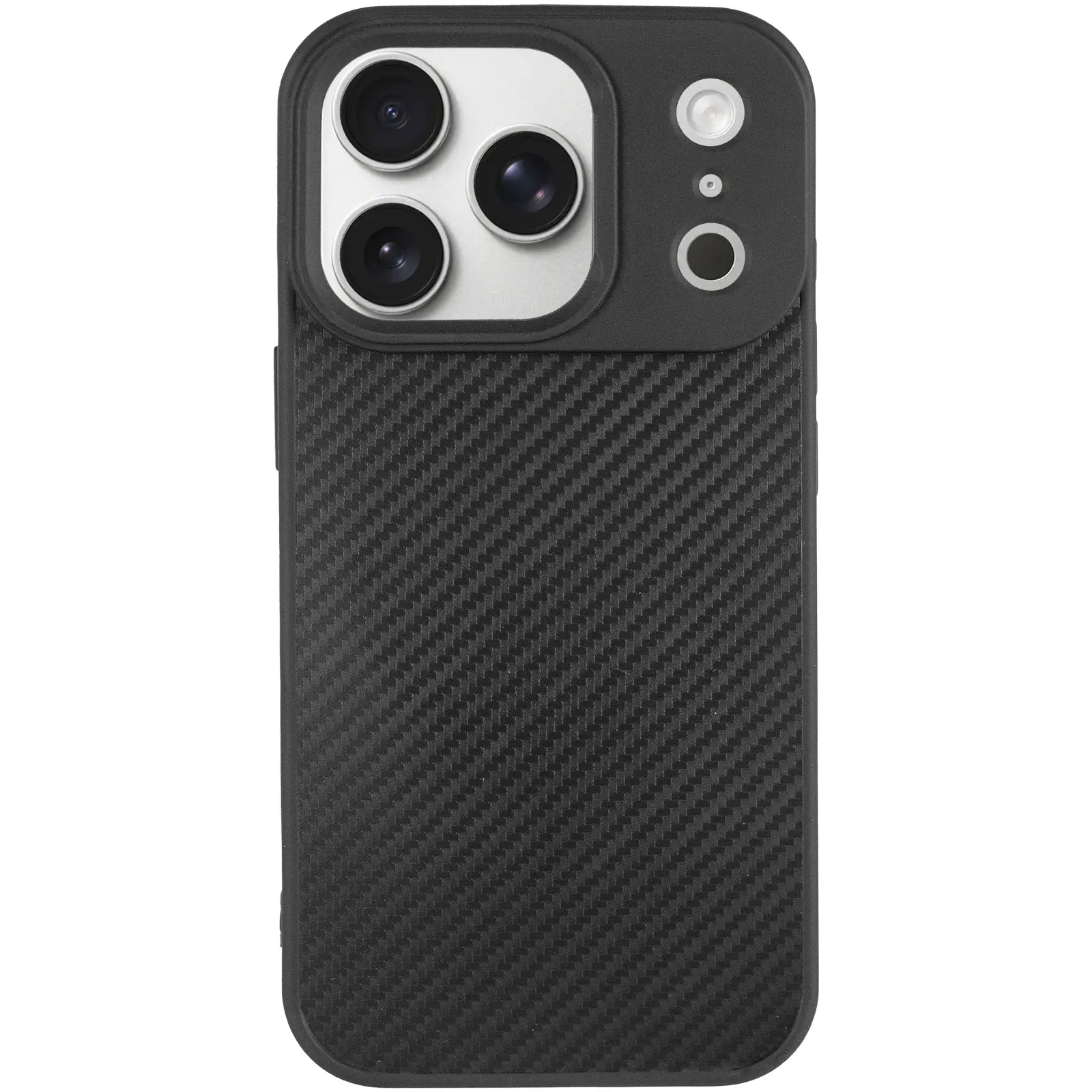 TPU чехол Carbon Protective with Magsafe для Apple iPhone 17 Pro (6.3"), Black 2, TPU, купить оптом с доставкой