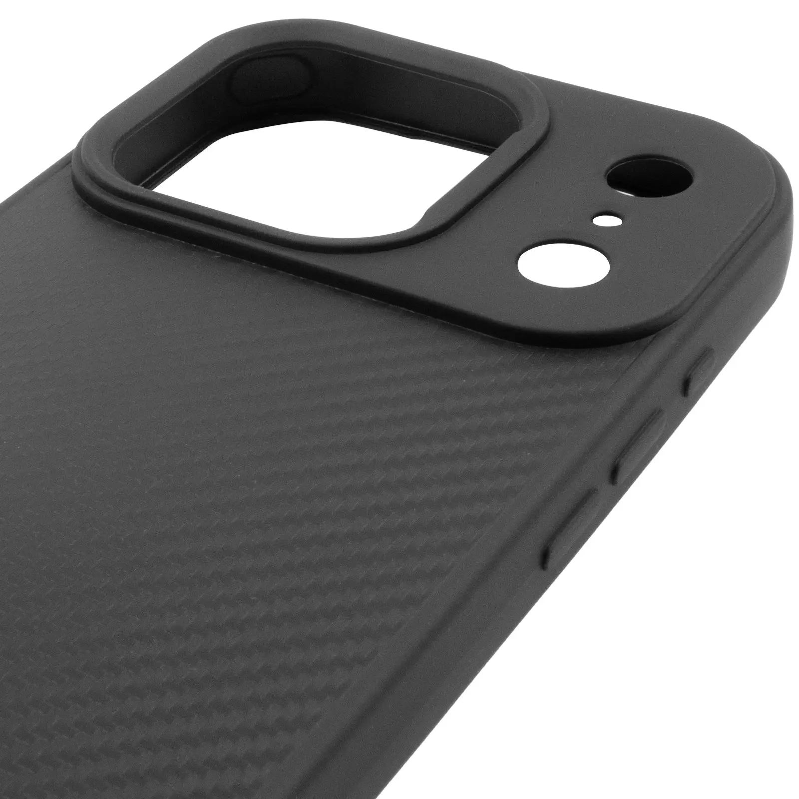 TPU чехол Carbon Protective with Magsafe для Apple iPhone 17 Pro (6.3"), Black 4, TPU, купить оптом с доставкой
