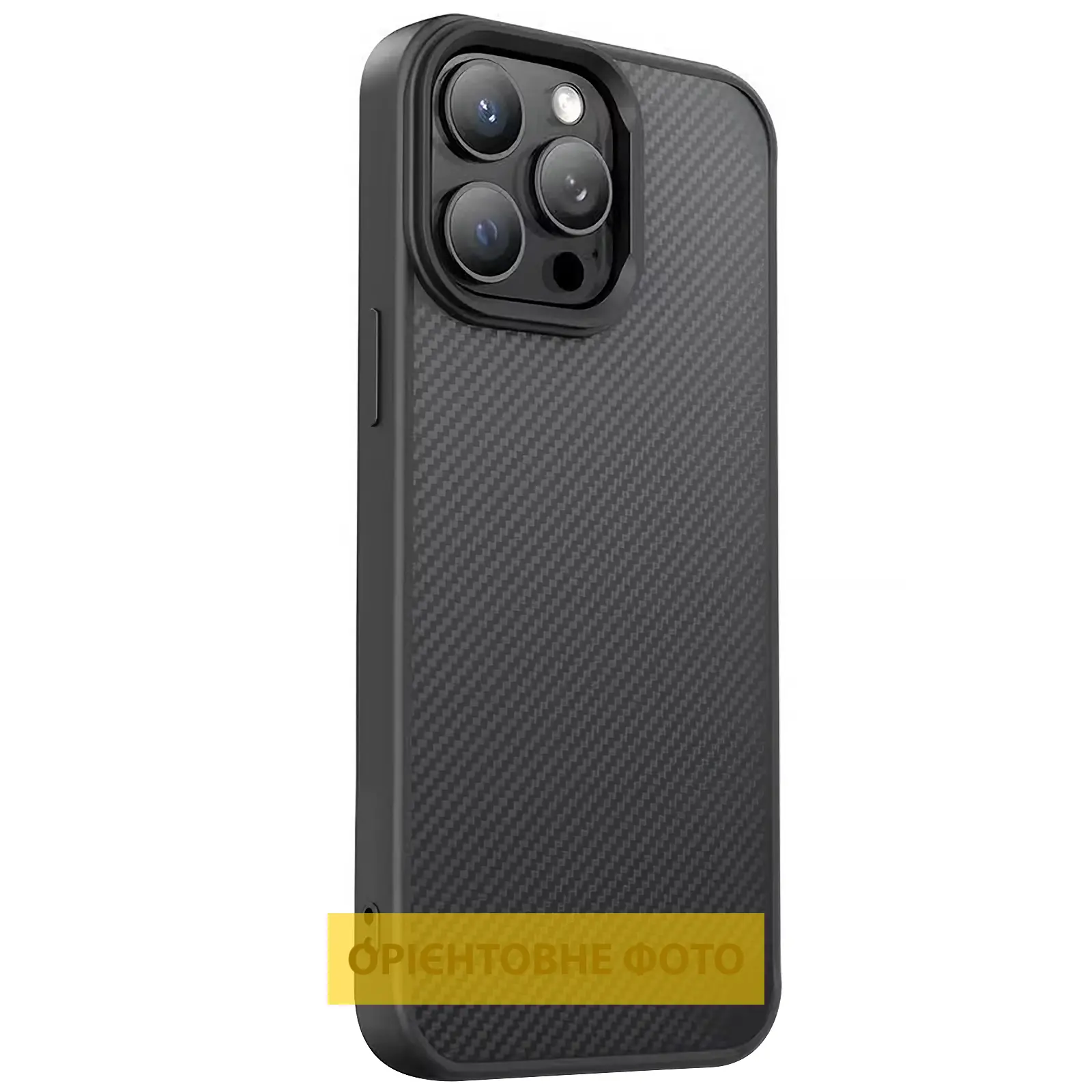 TPU чохол Carbon Protective with Magsafe для Apple iPhone 17 Pro Max (6.9"), Black, TPU, купити оптом з доставкою