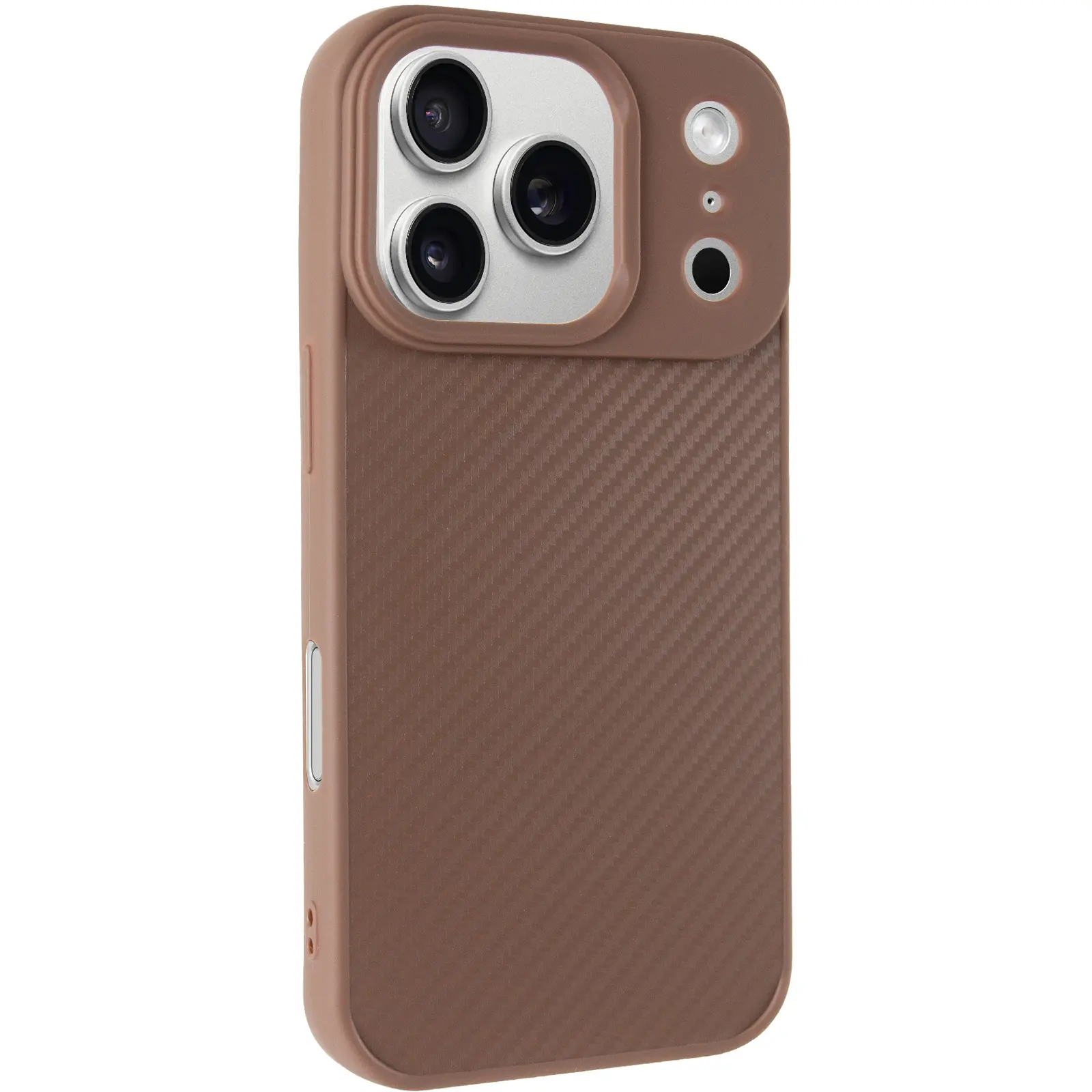 TPU чехол Carbon Protective with Magsafe для Apple iPhone 17 Pro Max (6.9"), Coffee, TPU, купить оптом с доставкой