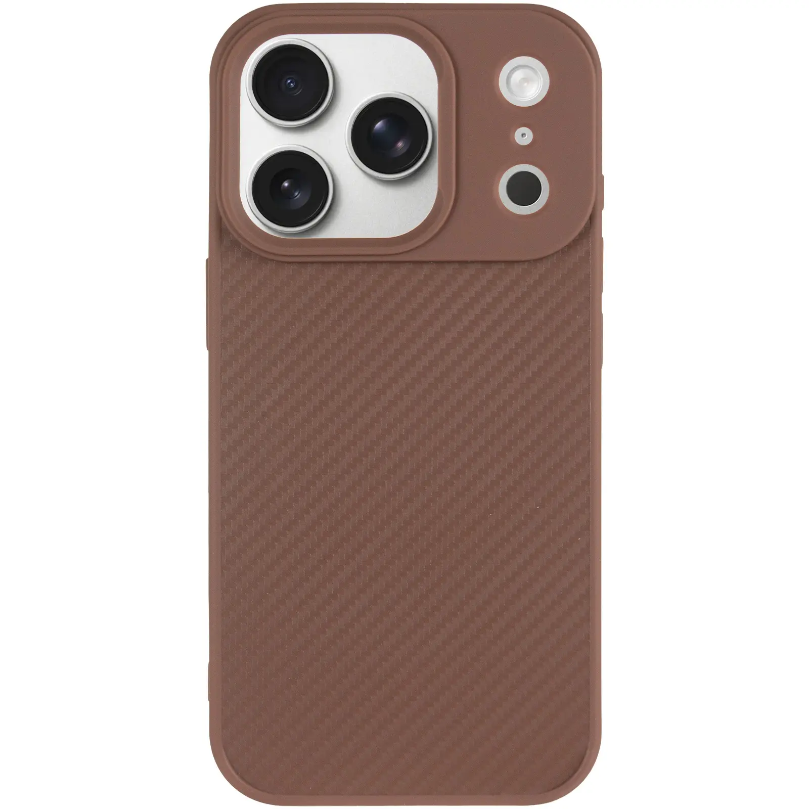 TPU чехол Carbon Protective with Magsafe для Apple iPhone 17 Pro Max (6.9"), Coffee 1, TPU, купить оптом с доставкой