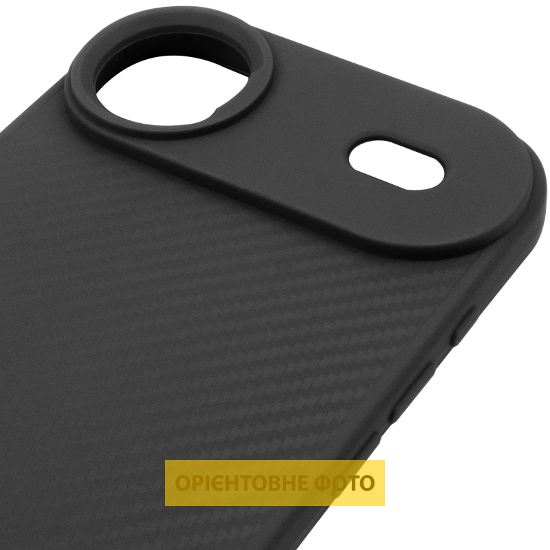 TPU чехол Carbon Protective with Magsafe для Apple iPhone 17 Air (6.5"), Black 4, TPU, купить оптом с доставкой