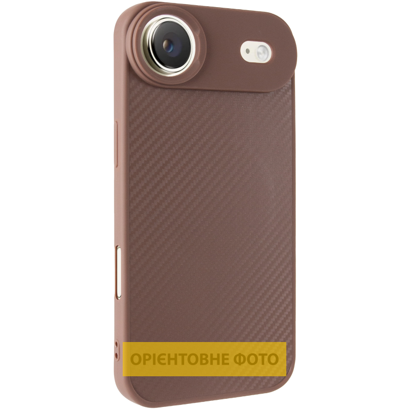 TPU чехол Carbon Protective with Magsafe для Apple iPhone 17 Air (6.5"), Coffee, TPU, купить оптом с доставкой