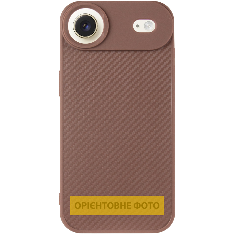 TPU чехол Carbon Protective with Magsafe для Apple iPhone 17 Air (6.5"), Coffee 1, TPU, купить оптом с доставкой
