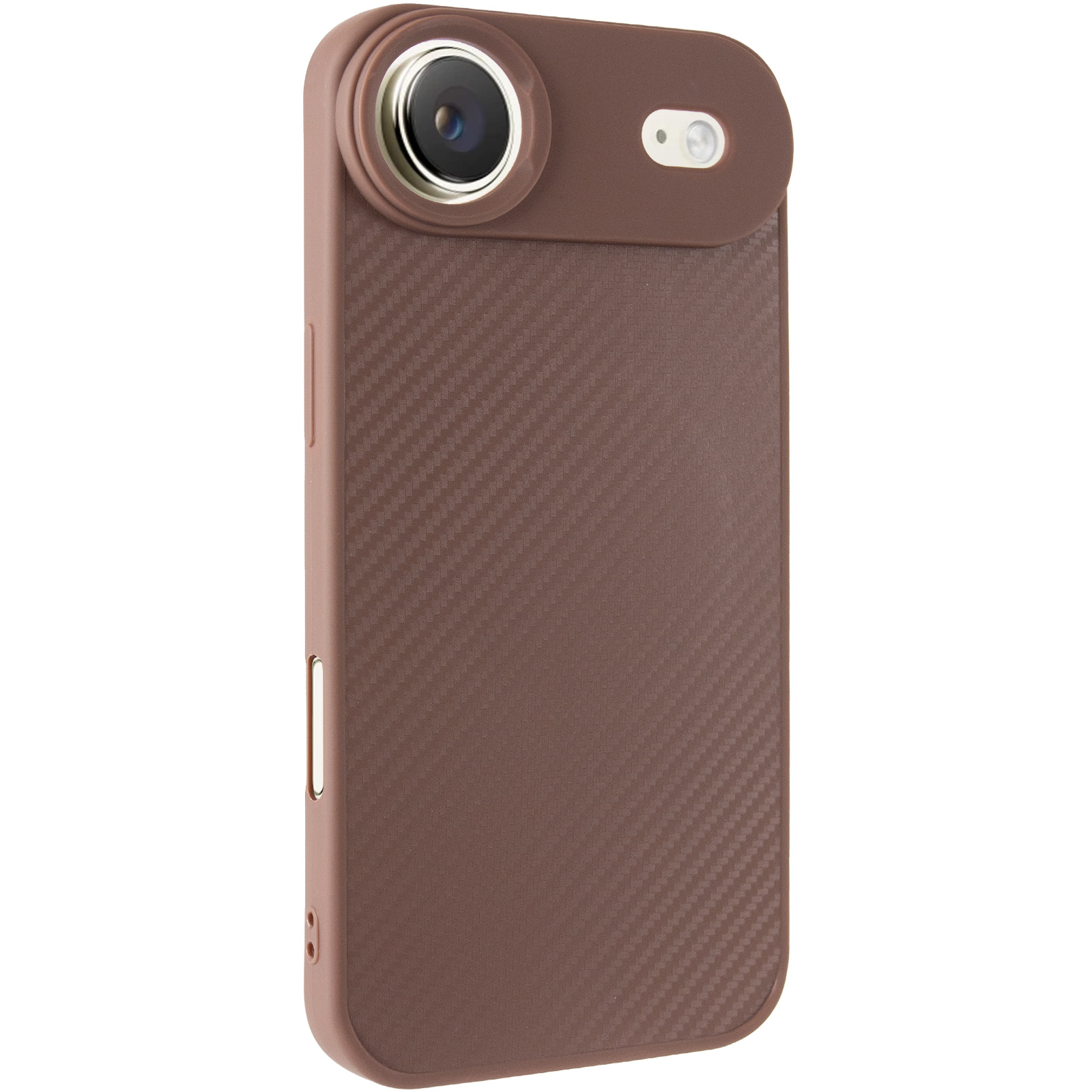 TPU чехол Carbon Protective with Magsafe для Apple iPhone 17 Air (6.5"), Coffee, TPU, купить оптом с доставкой