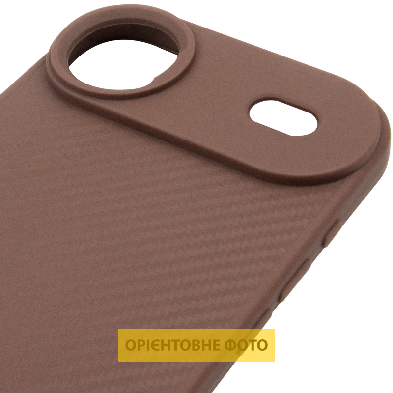TPU чехол Carbon Protective with Magsafe для Apple iPhone 17 Air (6.5"), Coffee 3, TPU, купить оптом с доставкой