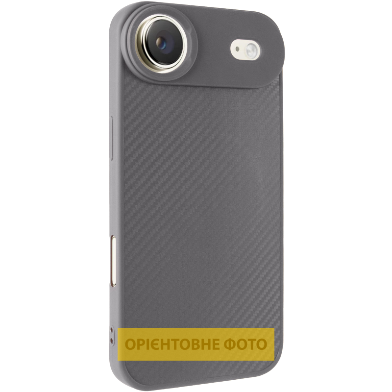 TPU чехол Carbon Protective with Magsafe для Apple iPhone 17 Air (6.5"), Grey, TPU, купить оптом с доставкой
