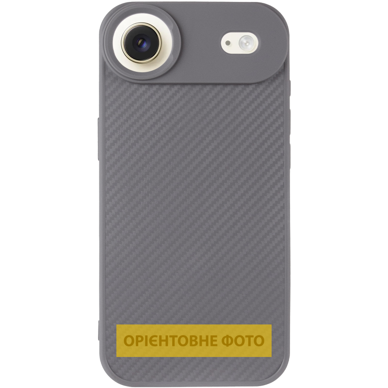 TPU чехол Carbon Protective with Magsafe для Apple iPhone 17 Air (6.5"), Grey 1, TPU, купить оптом с доставкой