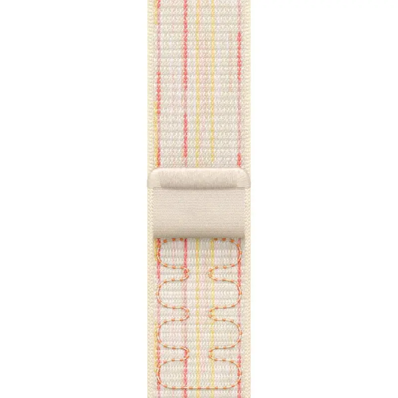 Ремешок Nylon Sport Loop для Apple Watch 38/40/41/42mm(ser.10), Starlight / Pink, Нейлон, купить оптом с доставкой