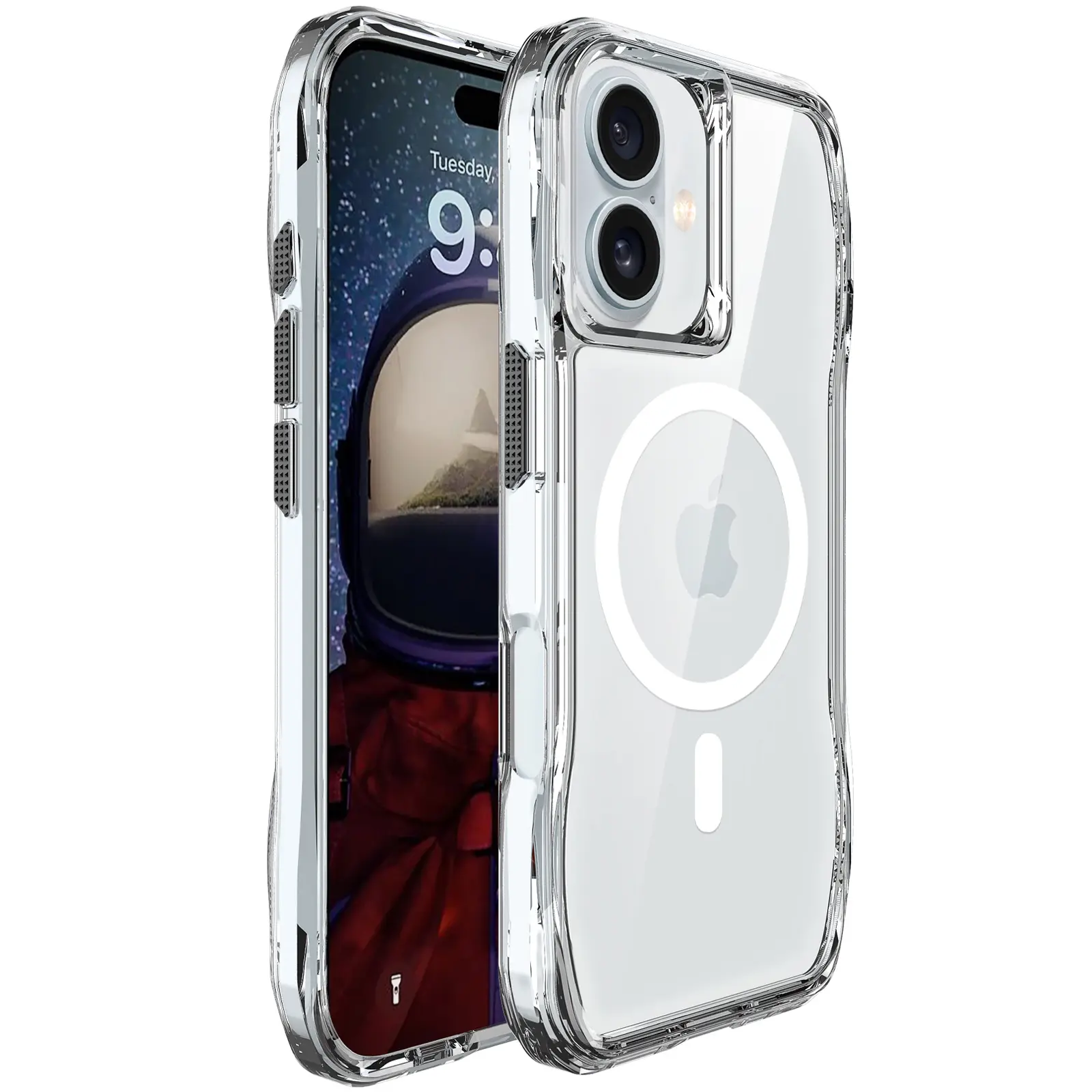Чохол TPU Space Octagon with MagSafe для Apple iPhone 16 (6.1"), Clear, TPU, купити оптом з доставкою