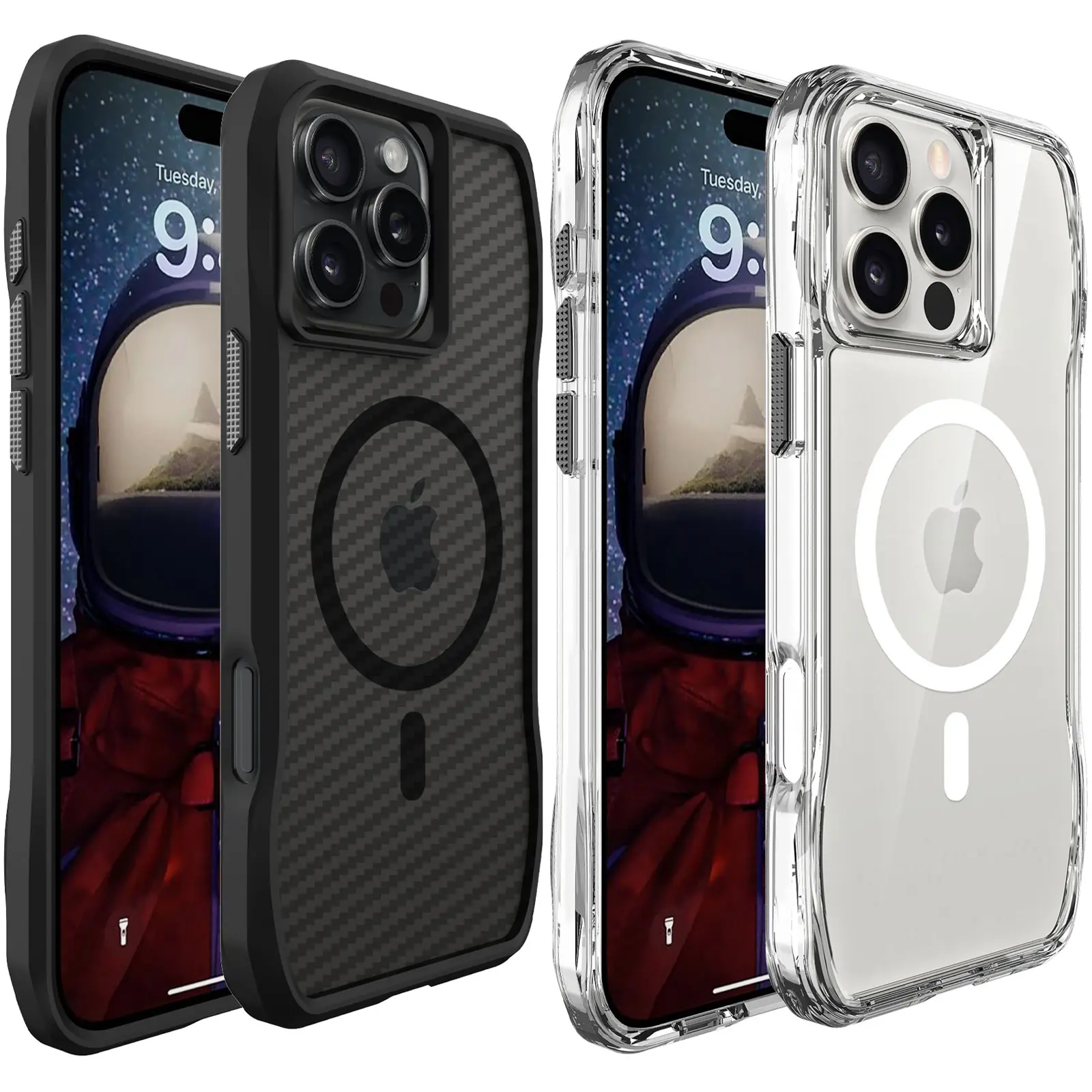 Чехол TPU Space Octagon with MagSafe для Apple iPhone 16 Pro Max (6.9"), TPU, купить оптом с доставкой