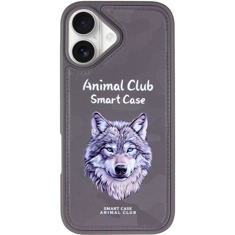 TPU+PC чохол Animal Club для Apple iPhone 16 (6.1"), Titanium Gray 1, TPU+PC, купити оптом з доставкою