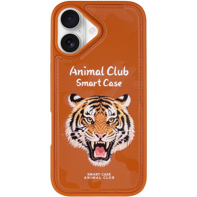 TPU+PC чохол Animal Club для Apple iPhone 16 (6.1"), Chocolate Brown 1, TPU+PC, купити оптом з доставкою