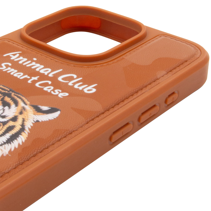 TPU+PC чохол Animal Club для Apple iPhone 16 Pro (6.3"), Chocolate Brown 3, TPU+PC, купити оптом з доставкою
